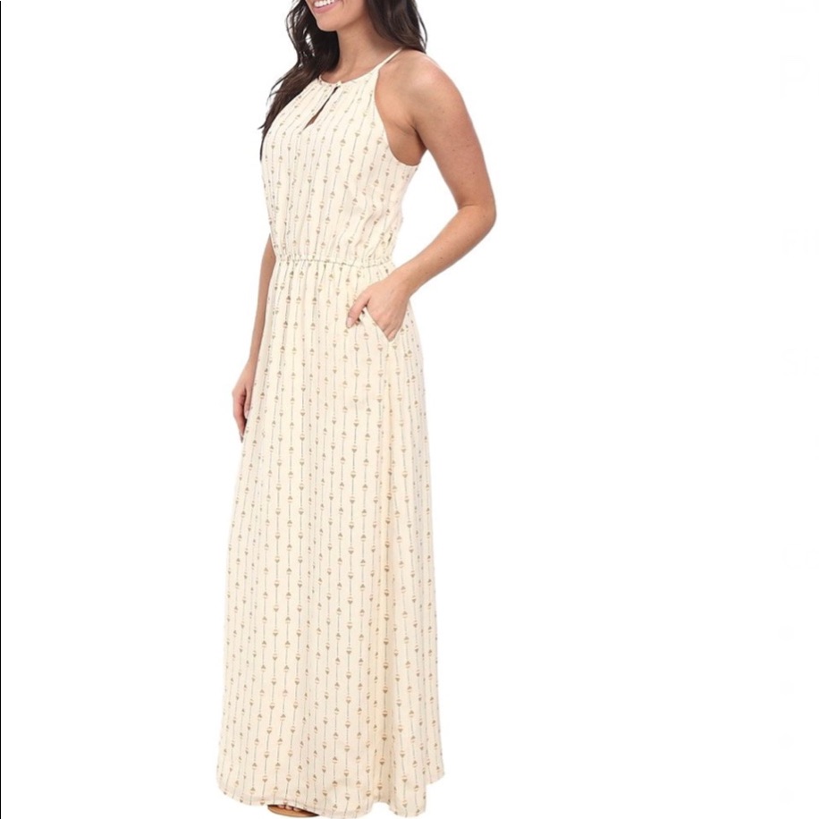 Lucky Brand Geo Print Silk Maxi